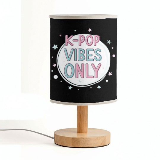 K-Pop Vibes Only-stylish K-pop Design Fabric Lamps