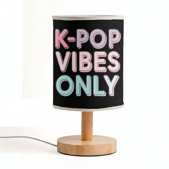 K-Pop Vibes Only-stylish K-pop Design Fabric Lamps