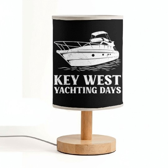 KEY-WEST YACHTING DAYS Florida Keys Sunshine-State Fabric Lamps