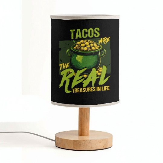St Patricks Day Tacos Are The Real Treasures Fabric Lamps