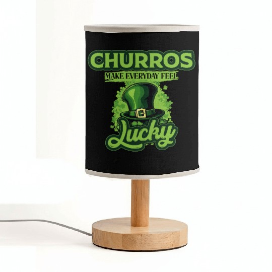 Churros Make Everyday Feel Lucky St Patricks Day Fabric Lamps