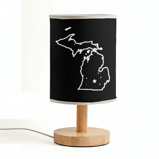 Michigan The Great Lakes State USA Cool Fabric Lamps Am