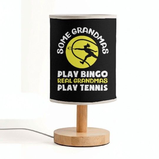 Real Grandmas Play Tennis Fun Design Fabric Lamps