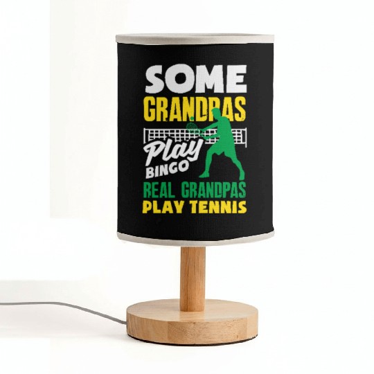 Real Grandpas Play Tennis Passion Fabric Lamps