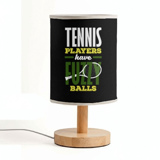 Tennis Players Have Fuzzy Balls Fun Fabric Lamps