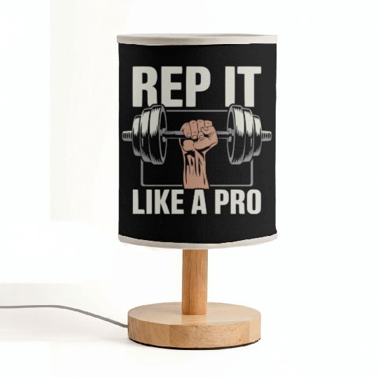 Hammer Curls Bodybuilding Fitness Workout Gym Fabric Lamps