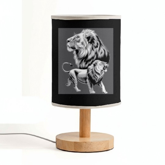 Lion Fabric Lamps