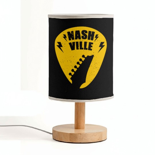 Nashville Music City Guitar Pick Fabric Lamps
