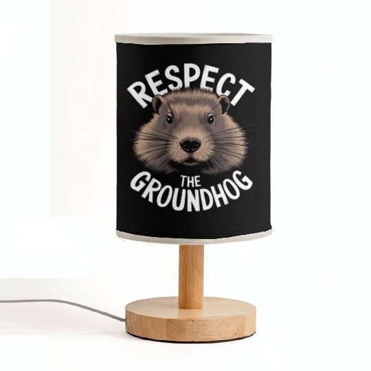 Respect The Groundhog Fabric Lamps