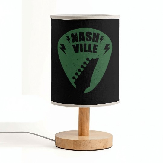 Nashville Music City Guitar Pick Fabric Lamps