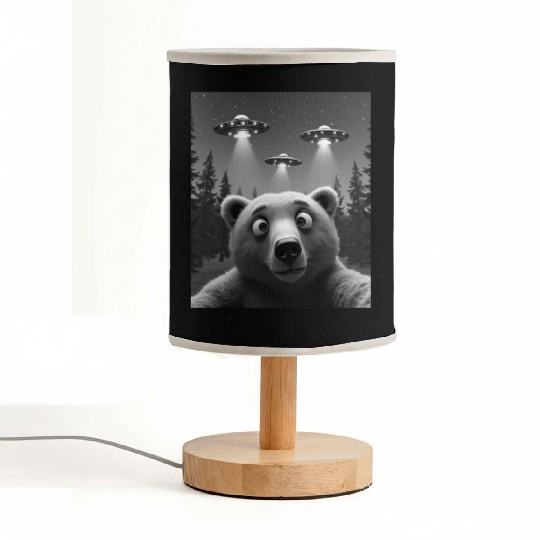 UFO Funny Bear Fabric Lamps