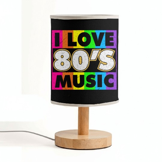 Retro 80s Style design – Perfect for Nostalgia Fa Fabric Lamps
