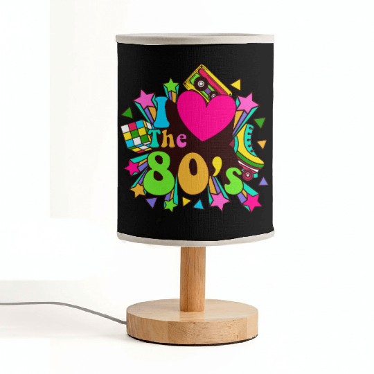 Retro 80s Style design – Perfect for Nostalgia Fa Fabric Lamps