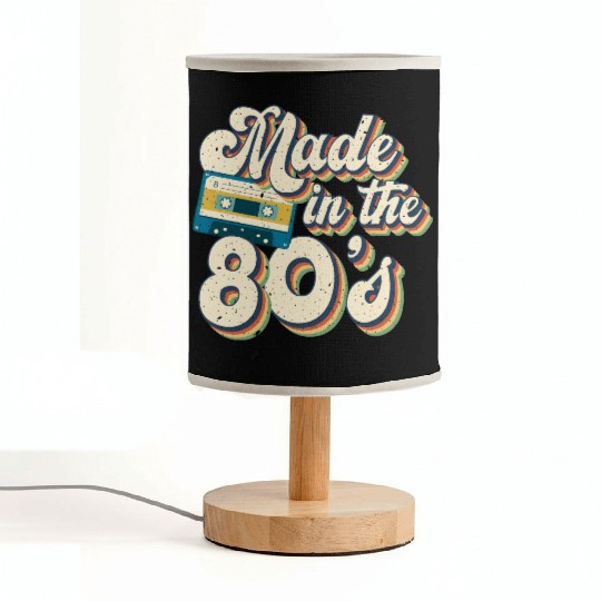 Retro 80s Style design Perfect for Nostalgia Fans Fabric Lamps