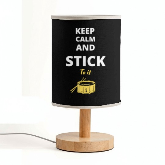 Keep Calm and Stick to It Fabric Lamps