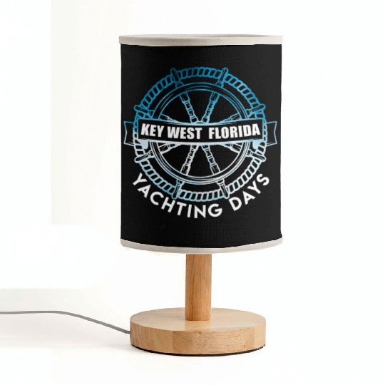 KEY-WEST FLORIDA YACHTING DAYS Sailing Outfit Fabric Lamps