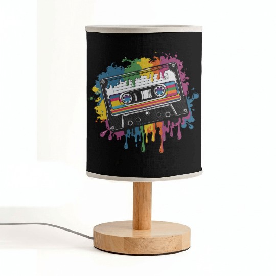 80s Retro Cassette Splash Classic Cassette Tape Fabric Lamps