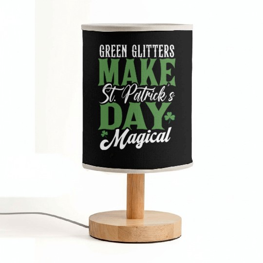 Green Glitters Make St Patricks Day Magical Fabric Lamps
