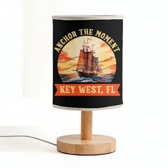 Florida Keys ANCHOR THE MOMENT KEY-WEST FL Fabric Lamps