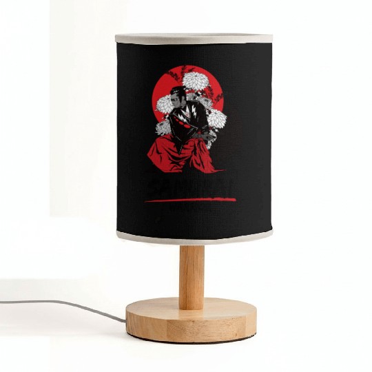 Cyber Samurai – Neo-Japanese Warrior Art Fabric Lamps