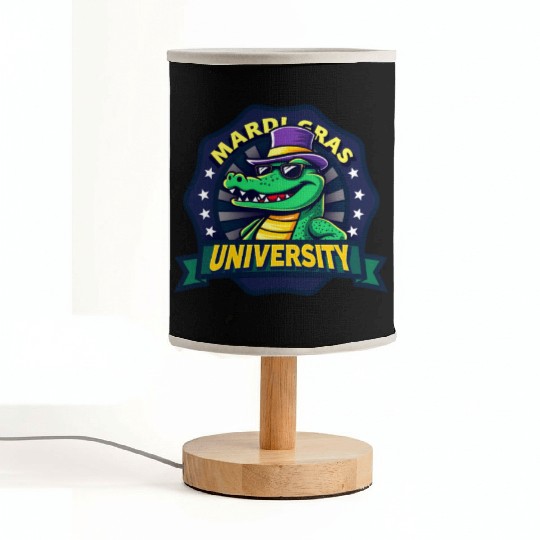 Mardi Gras University Alligator Men's Mardi Grasma Fabric Lamps