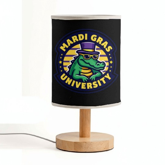 Mardi Gras University Alligator Men's Mardi Gras Fabric Lamps