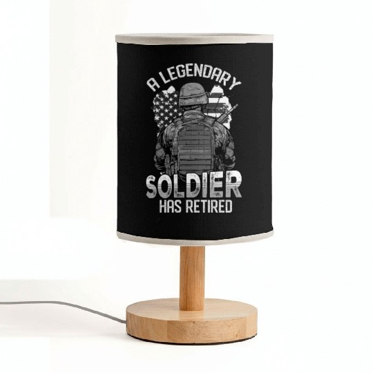 Dysfunctional Veteran Retired Fabric Lamps
