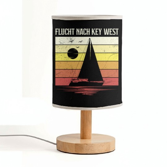 Florida ESCAPE TO KEY-WEST Sailing Florida Fabric Lamps