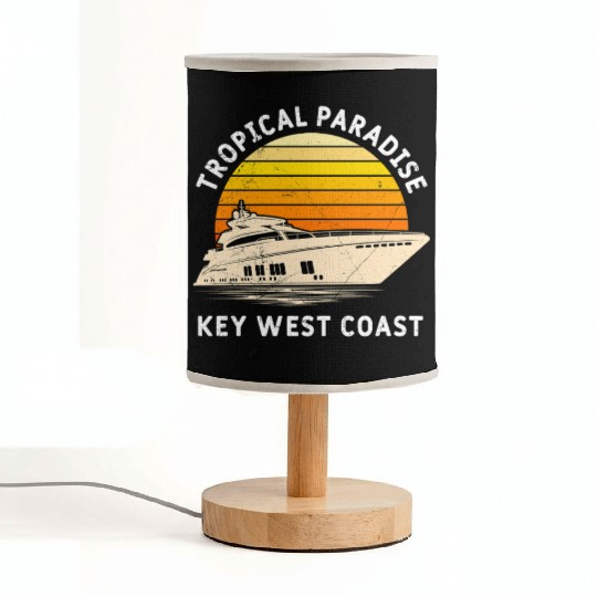 Florida TROPICAL PARADISE KEY-WEST COAST Fabric Lamps