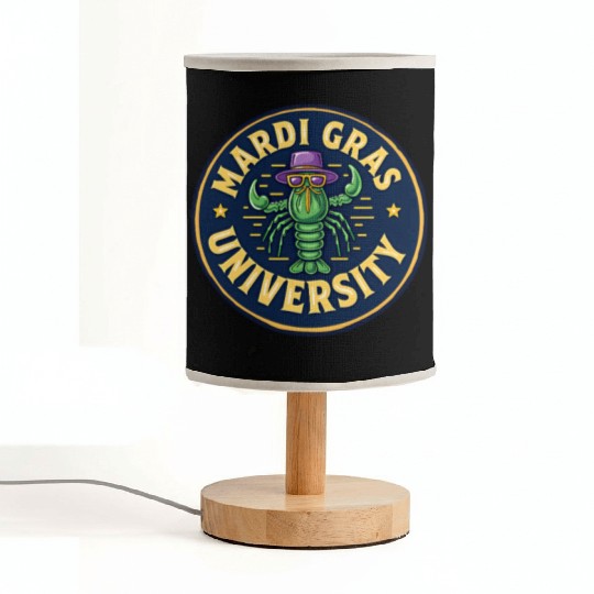 Mardi Gras University Crawfish Men's Mardi Gras Fabric Lamps