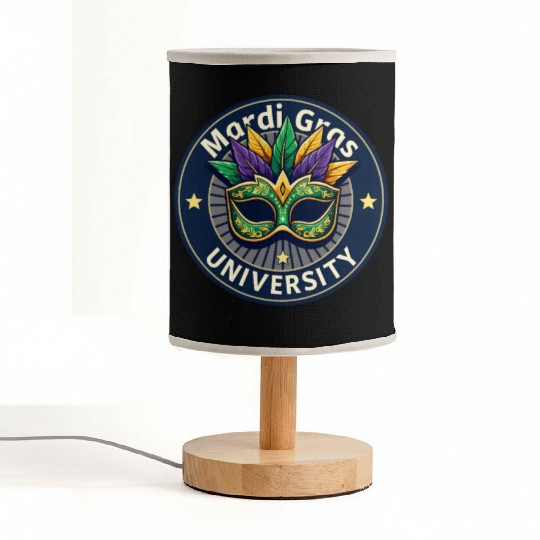 Mardi Gras University Mask Women's Mardi Gras Fabric Lamps