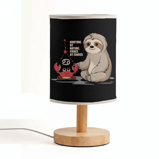 Cancer Zodiac Sloth: Nurture by Nature, Fierce by Fabric Lamps