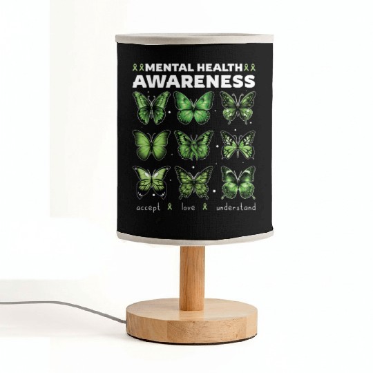 Mental Health Awareness Accept Love Understand Fabric Lamps