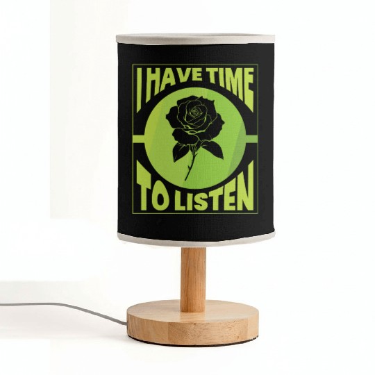 I Have Time To Listen Mental Health Awareness Fabric Lamps