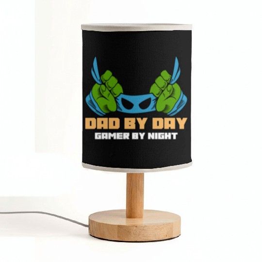 Dad By Day Gamer By Night Dad Gamer Fabric Lamps