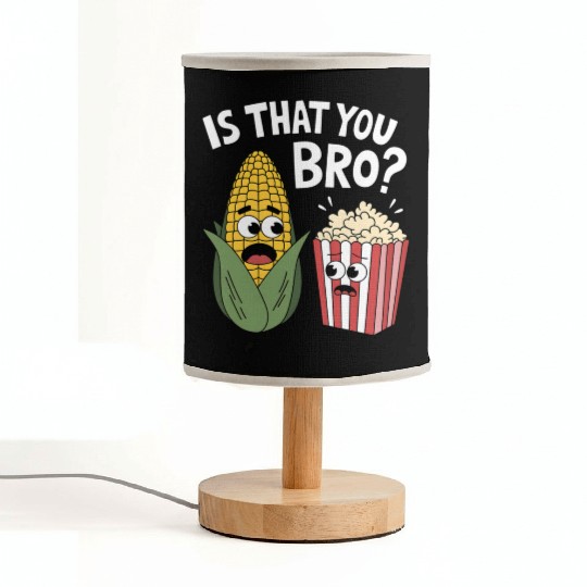 Funny Corn and Popcorn Cartoon Meme Design Fabric Lamps