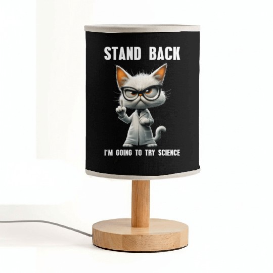 I'm Going To Try Science Science Cat Meme Fabric Lamps