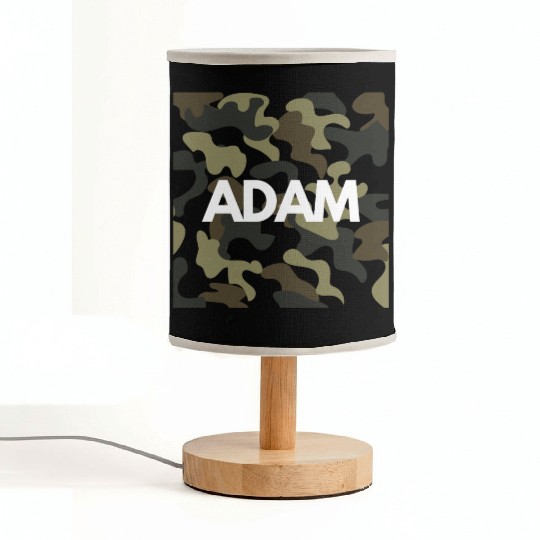 Adam Name Fabric Lamps Men Good Quality Camouflage