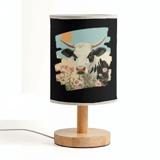 Cow Farmer Fabric Lamps