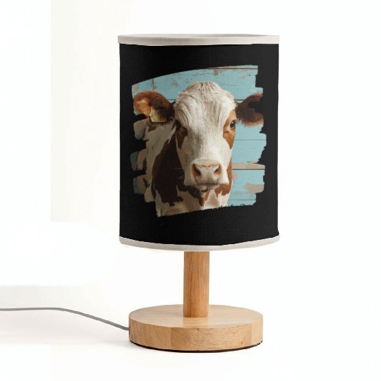 Cow Farmer Fabric Lamps