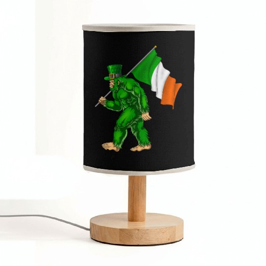 St. Patrick's Day Bigfoot Ireland Flag Fabric Lamps