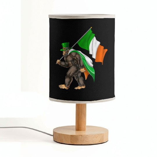 St. Patrick's Day Bigfoot Ireland Flag Fabric Lamps