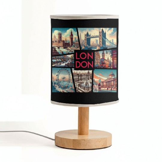 UK CITY - LONDON - TRAVEL - 1 Fabric Lamps