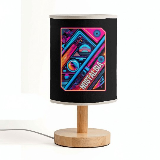 Neon Nostalgia - Vintage vibes Fabric Lamps