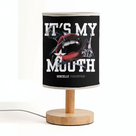Red and White Streetwear Mouth Fabric Lamps Design