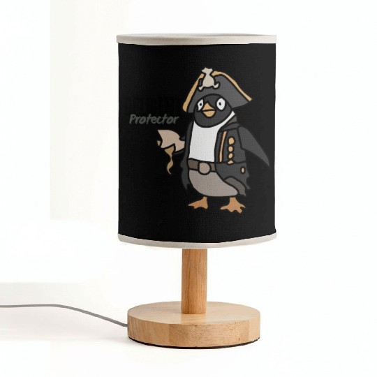 Cool Minimalist Penguin Chilling | Funny Fabric Lamps