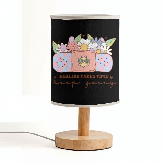 Healing Takes Time - Inspiring Mental Health Quote Fabric Lamps