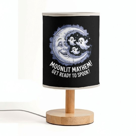 Moonlit Mayhem Ghostly Spook Under the Mondlight Fabric Lamps
