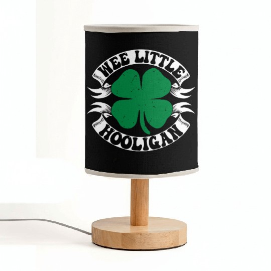 Wee Little Hooligan Cute St. Patrick's Day Irish S Fabric Lamps