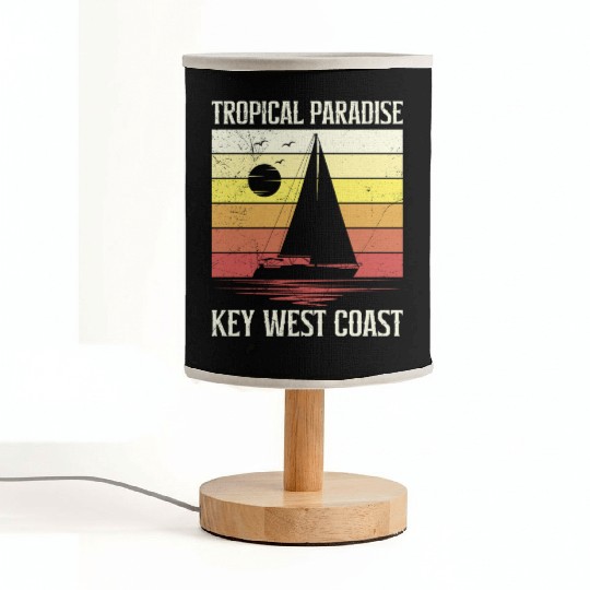 Florida TROPICAL PARADISE KEY-WEST COAST Fabric Lamps